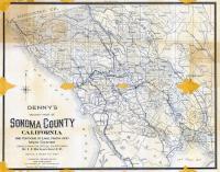 Sonoma County Map, Sonoma County 1907